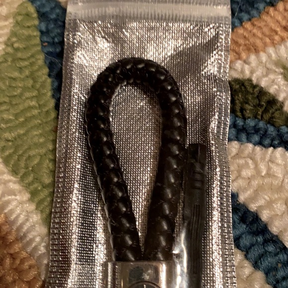 Black Leather Mercedes Keychain - Picture 3 of 12